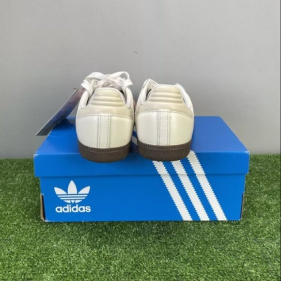 Adidas Samba OG White Mauve Pink Women’s Casual Sneakers - Picture 2 of 7